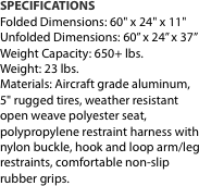 SPECIFICATIONS